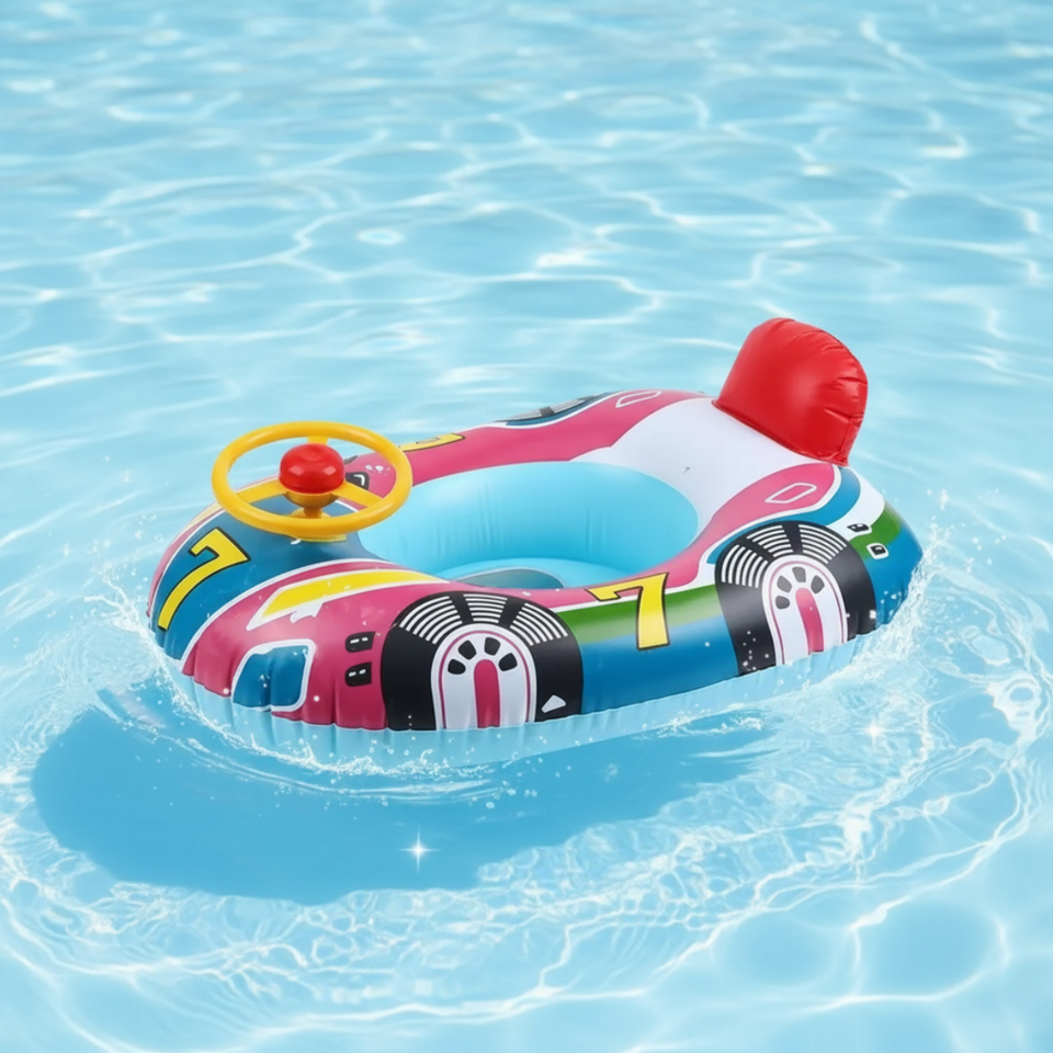 SplashFun – Waterpret & Actie – Opblaasbare Raceboot Zwemband