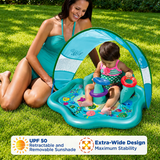 SplashPlay – Veilig & Leuk – Baby Zwembad met Zonnescherm