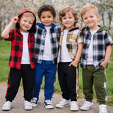 Boys Checkered Outfit – Trendy en comfortabel – Geruite Kinderkleding set