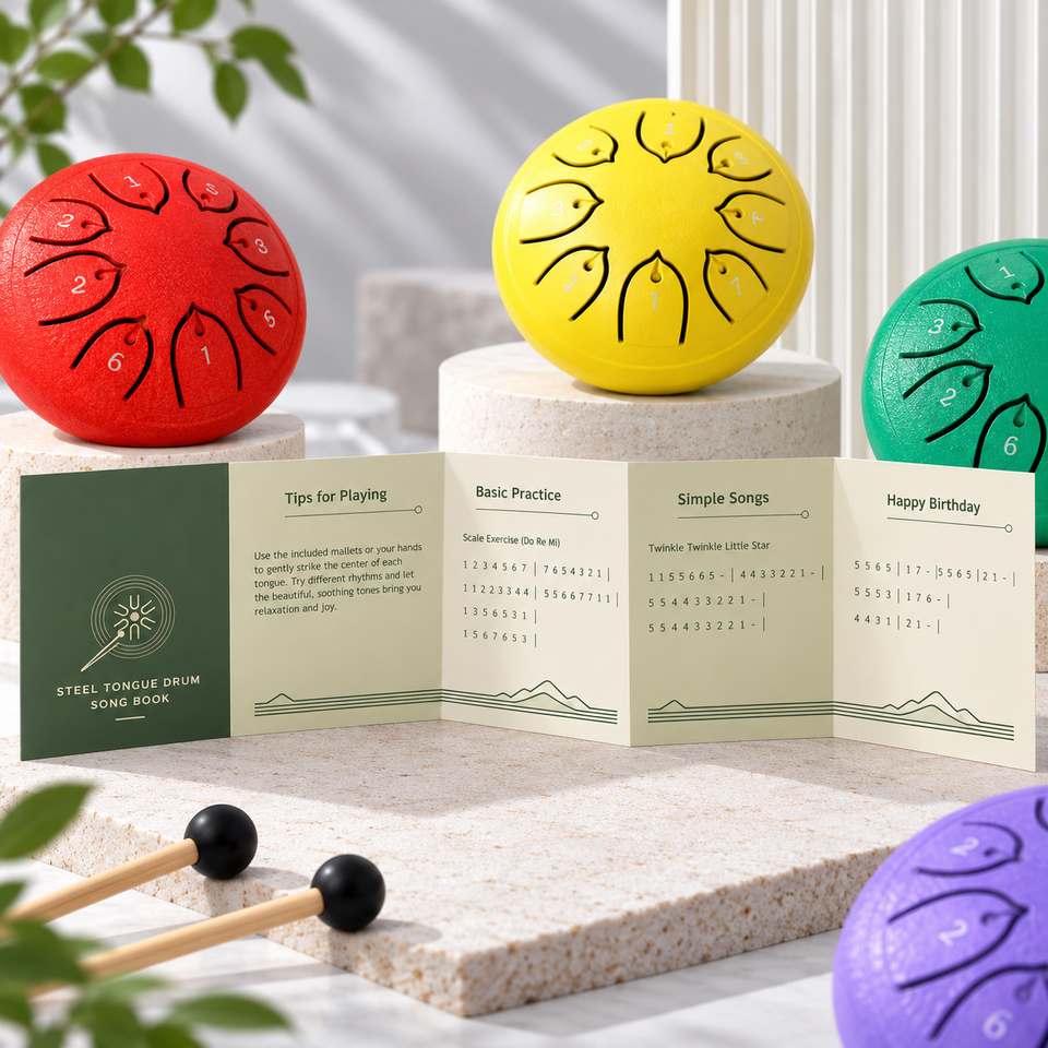 TinyHarmony – Compact & Muzikaal – 8-Noten Tongue Drum