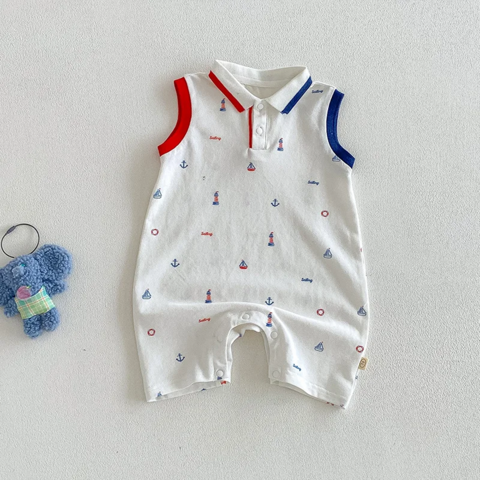 SunnyBaby – Comfortabel & schattig – Polo-romper voor baby’s