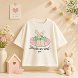 SunnyKids – Comfortabel & Schattig – Oversized T-shirt met Cartoon Print