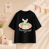 SunnyKids – Comfortabel & Schattig – Oversized T-shirt met Cartoon Print