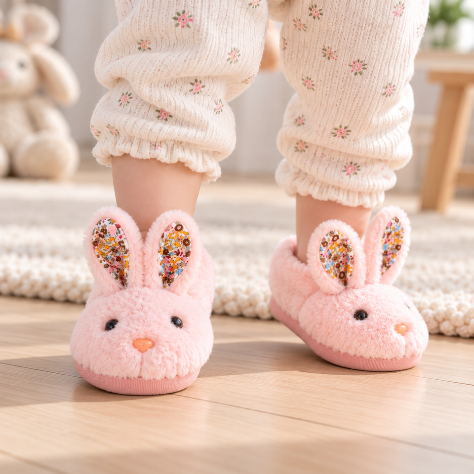 BunnyToes – Zacht & Warm – Pluche Konijnensloffen