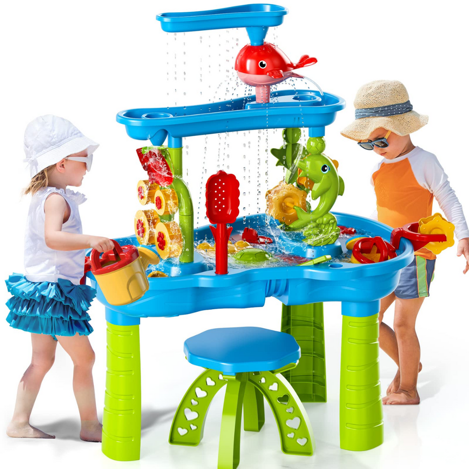 Splashplay – Zomerplezier & Ontdekken – 3-laags Zand- en Waterspeeltafel