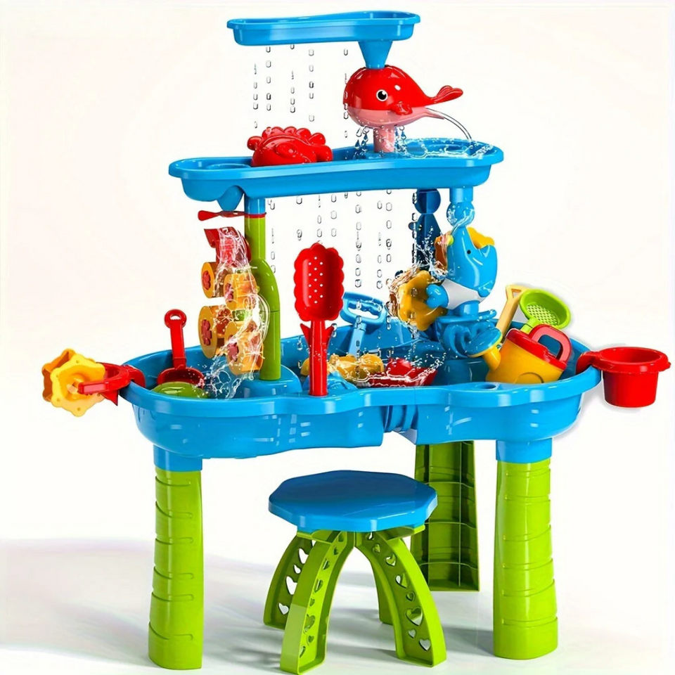 Splashplay – Zomerplezier & Ontdekken – 3-laags Zand- en Waterspeeltafel