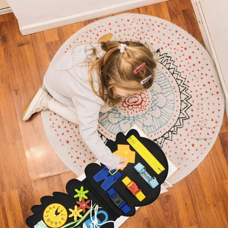 Toddler Busy Board™ - Sensorische Avonturen - Dino viltboek