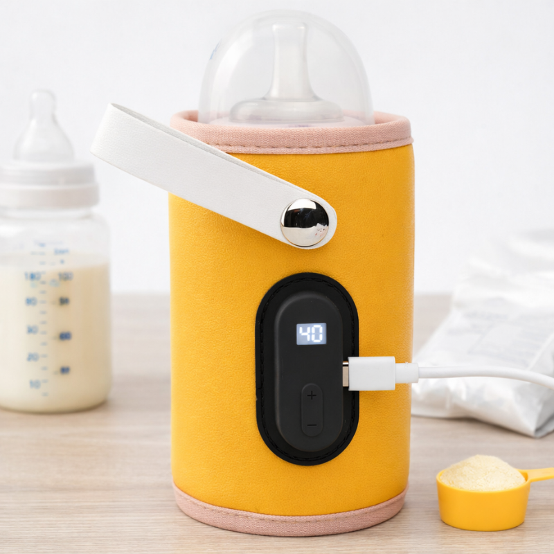 Nurtura – Warm & Onderweg – Draagbare Babyflessenwarmer