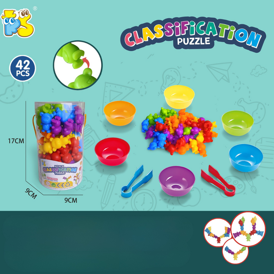 Rainbow Teddy Bears Toys™ - Educatief & Creatief - Regenboog Telberen