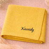 Personalized Baby Blanket – Zacht & Uniek – Katoenen Gepersonaliseerd Geborduurde Deken