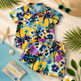Mini Fashion™ - Fris & Vrolijk - Bloemen Jongens Setje