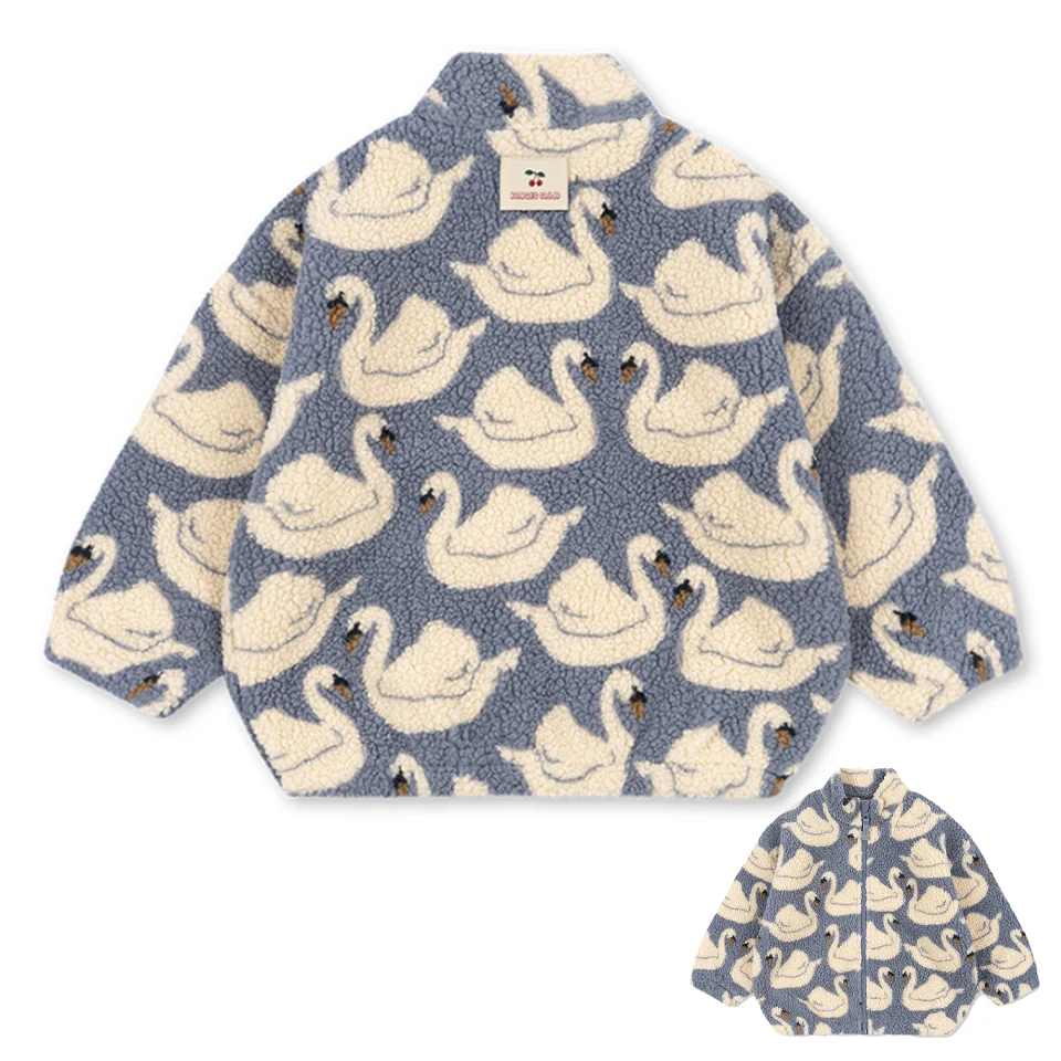 WarmHug – Comfortabel & Trendy – Kinder Fleece Jas met Speelse Prints