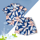 Mini Fashion™ - Fris & Vrolijk - Bloemen Jongens Setje