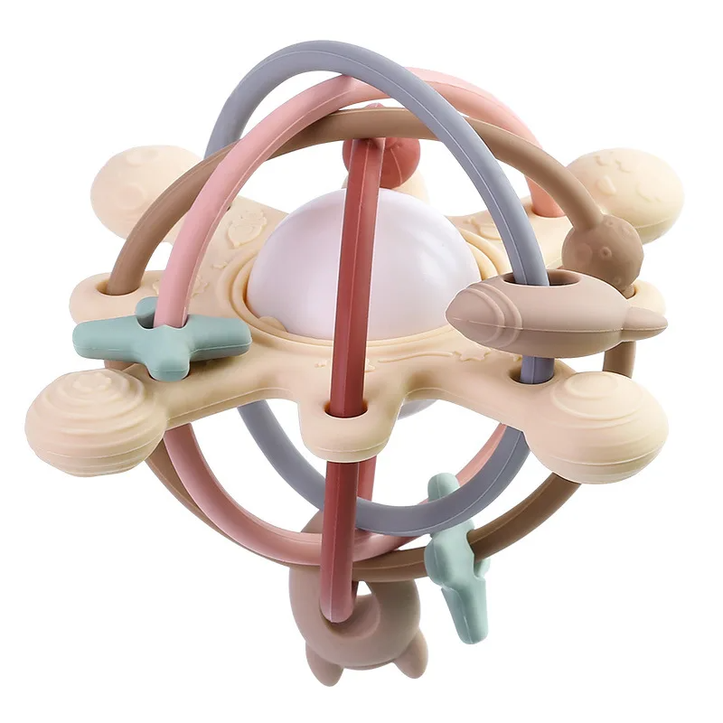 Sensory Rattle Ball™ – Zachte Grijpret – Baby Siliconen Bijtspeelgoed