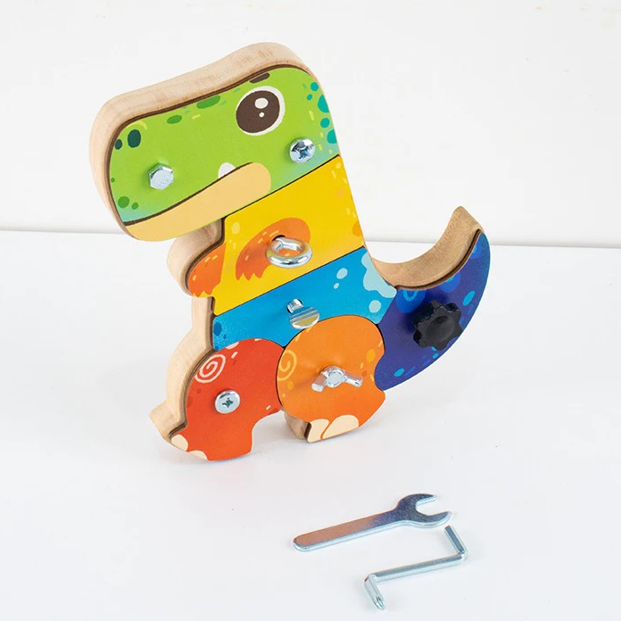 Dino Screwdriver Board™ - Draai & Ontdek - Sensorisch Speelgoed