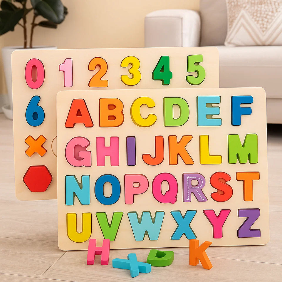 AlphaBlocks – Houten & Educatief – 3D-letterpuzzel