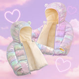 CuddleCoat  – Dikke Gewatteerde Jas met Beren Capuchon