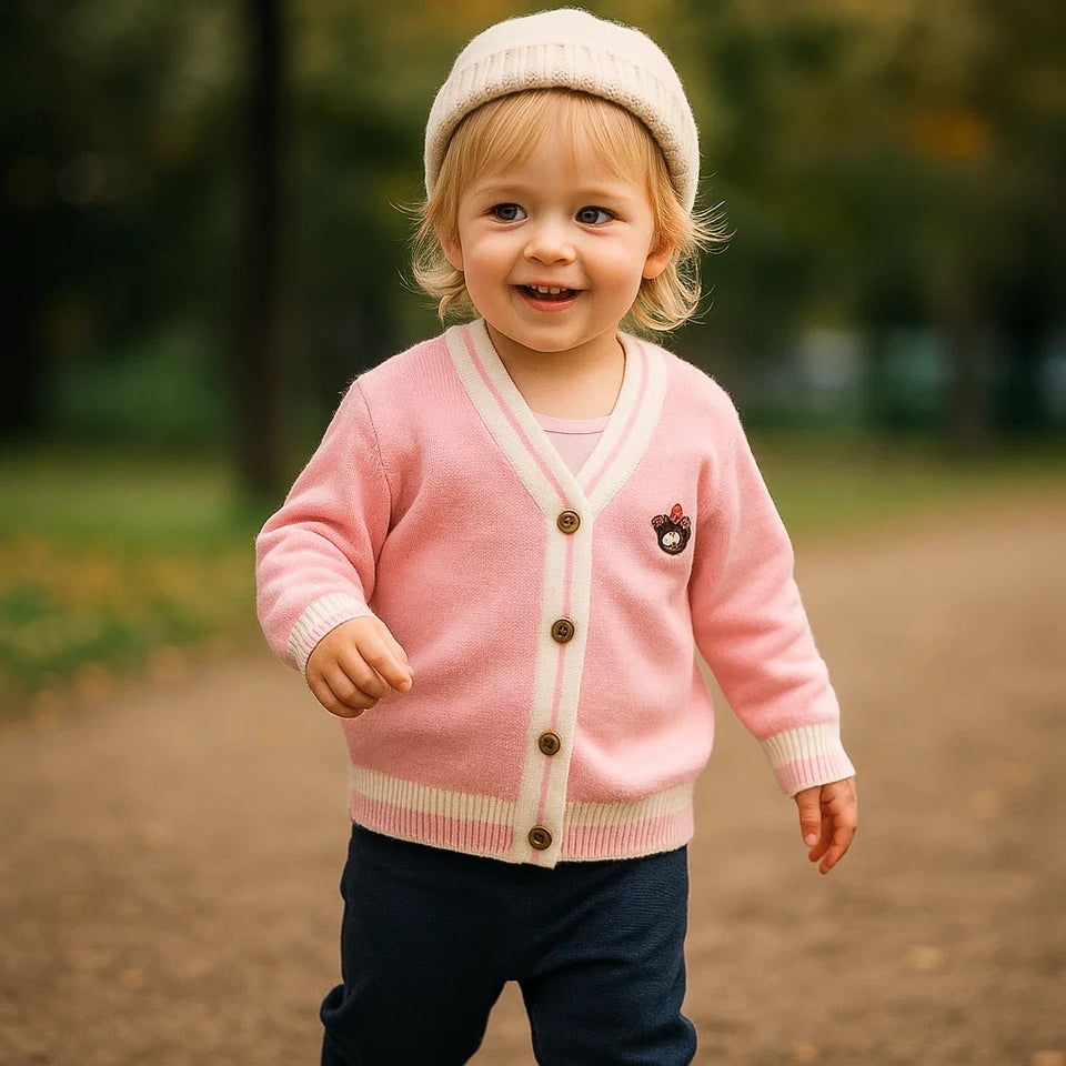 CozziWear – Warm & Trendy – Gebreid Vest met Beertjes