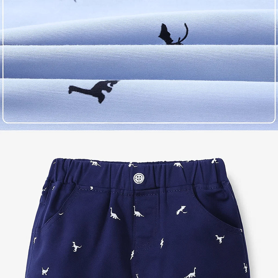 CoolKiddo – Fris en comfortabel – Korte broek met Dino ontwerp