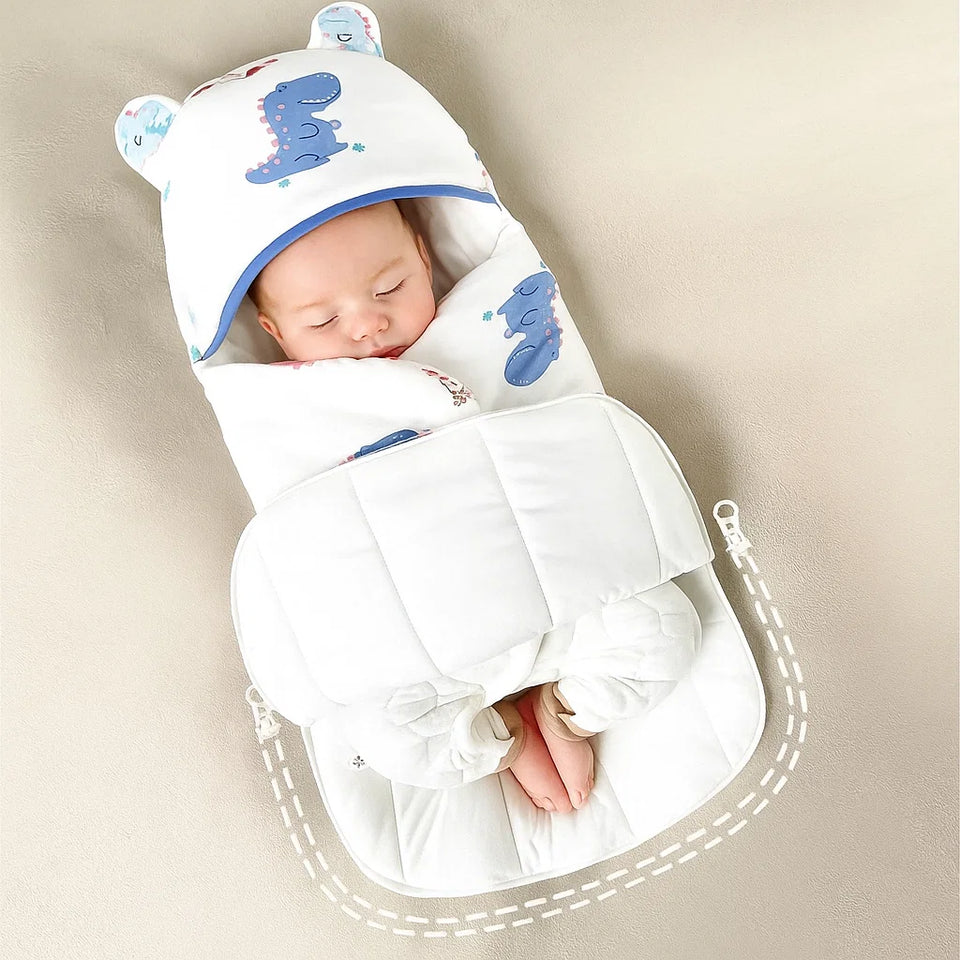 SnuggleBear – Comfort & Gemak – Katoenen babywikkeldeken voor inbakering