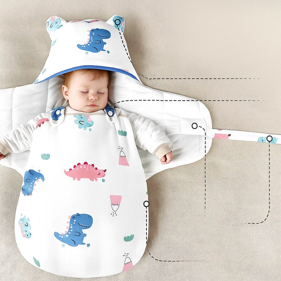 SnuggleBear – Comfort & Gemak – Katoenen babywikkeldeken voor inbakering