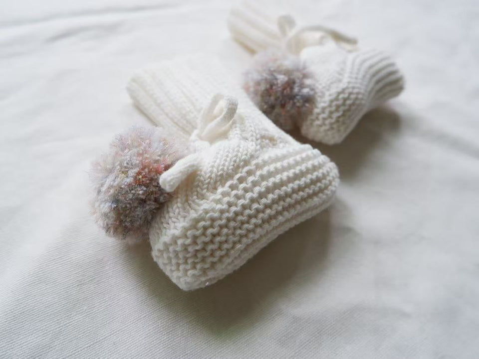 Mini Fashion™ - Warm & Stijlvol - Gebreide Babyslofjes