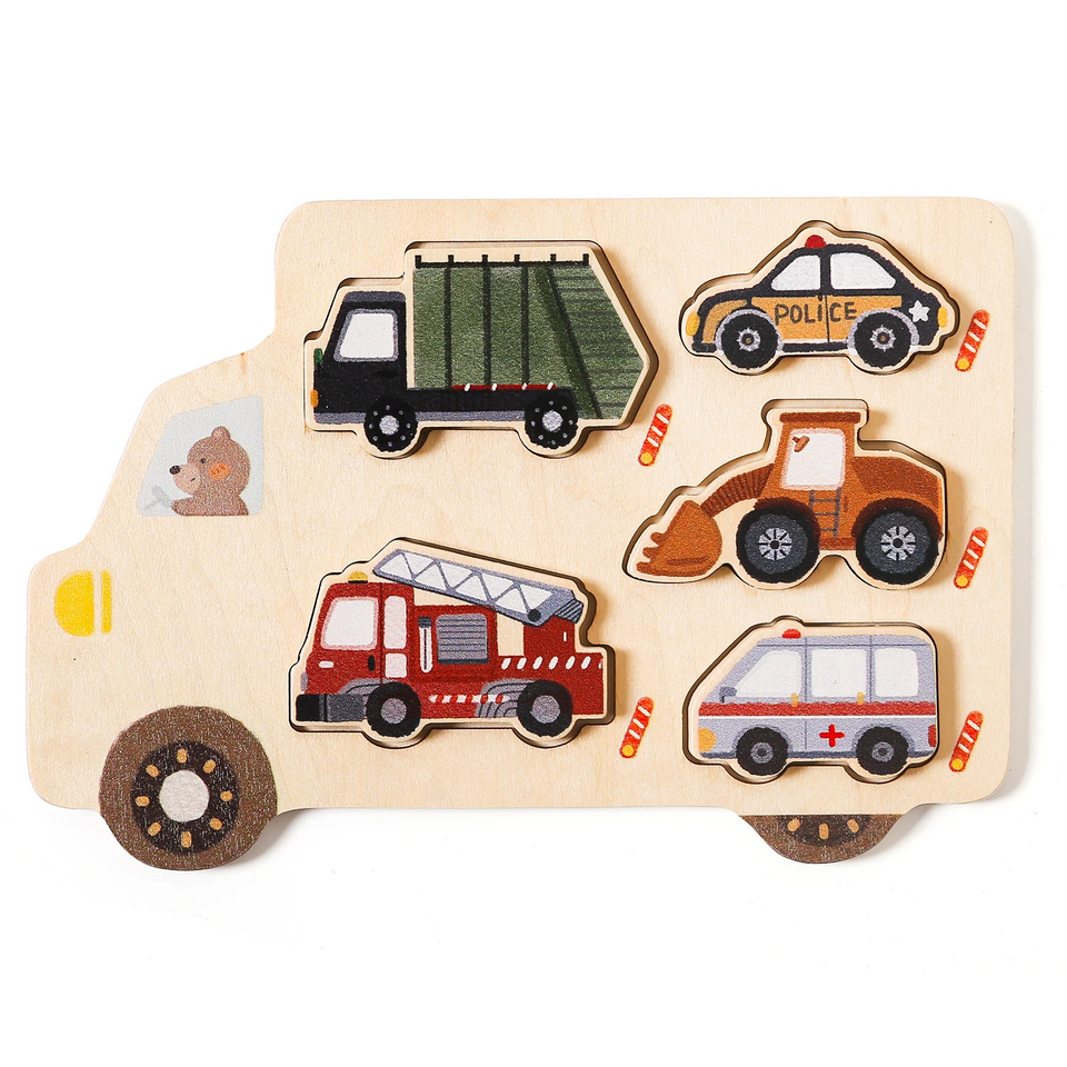 Woods™ – Puzzel Avontuur – Houten Auto Puzzel