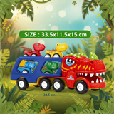 DinoDrive – Creatief & Avontuurlijk – 5-in-1 Vrachtwagen Speelset