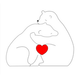 Family Puzzle™ – Gepersonaliseerd Moederdag Cadeau met Berenfamilie