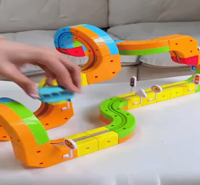 DIY Cube Track – Creatief & Actief – Creatieve DIY Treinbaan
