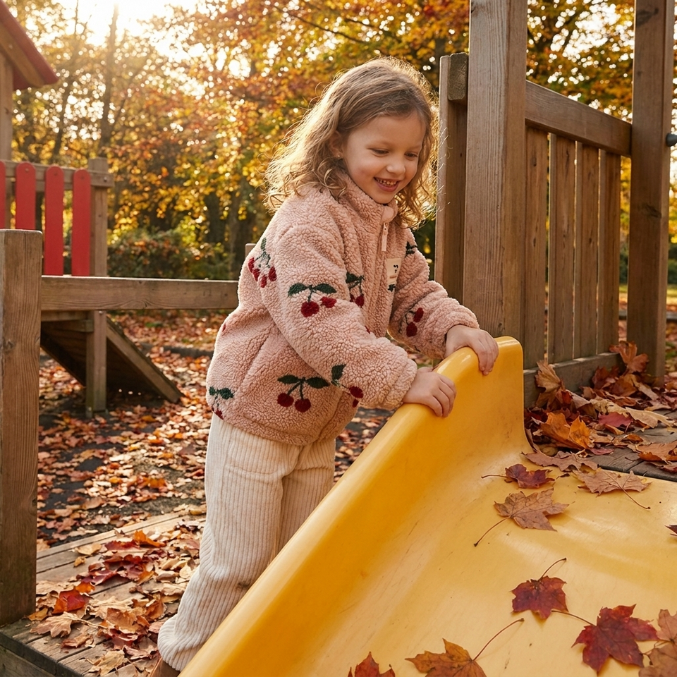 WarmHug – Comfortabel & Trendy – Kinder Fleece Jas met Speelse Prints
