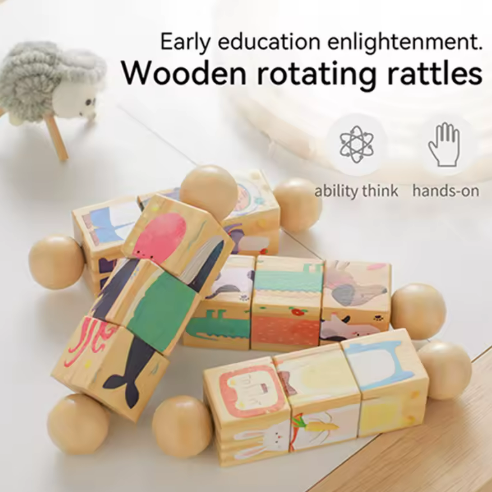 Woods™ - Draai & Leer - Roterende Peuter Puzzel