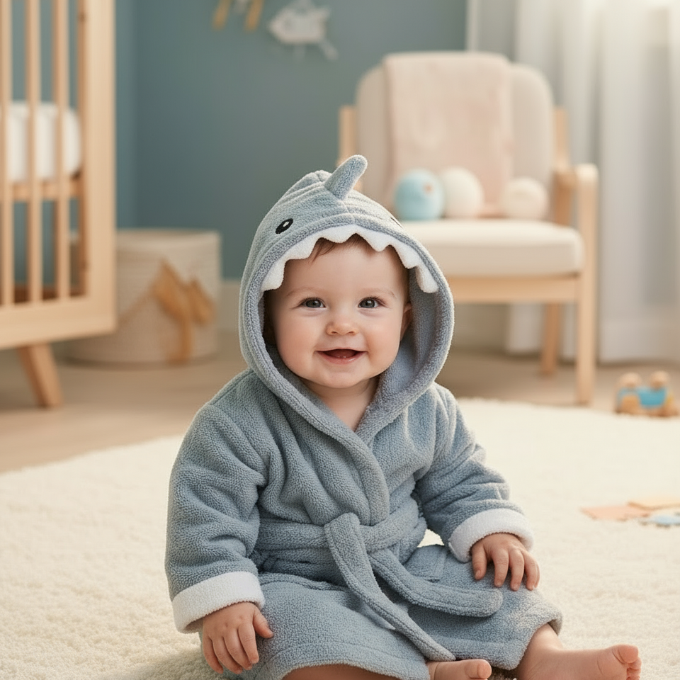 CozyNest – Zacht & Absorberend – Badjas met Dierendesign