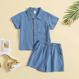 Mini Fashion™ - Katoen Linnen Zomerset Jongens