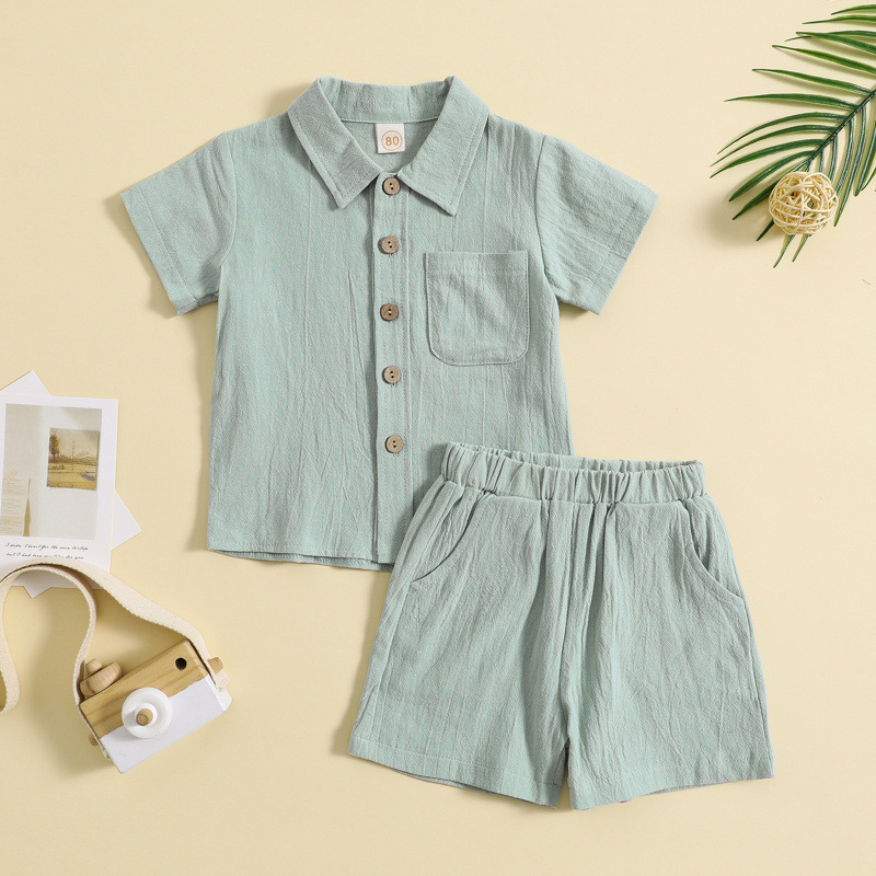 Mini Fashion™ - Katoen Linnen Zomerset Jongens
