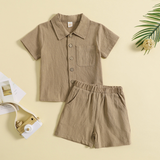 Mini Fashion™ - Katoen Linnen Zomerset Jongens