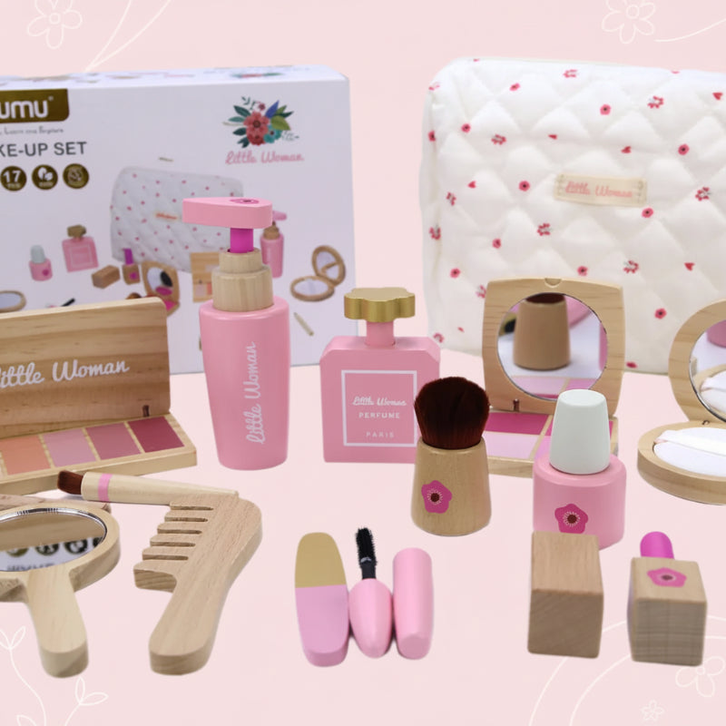 Wooden Makeup Play Set – Creatief & Rollenspel – Houten Make-up Set