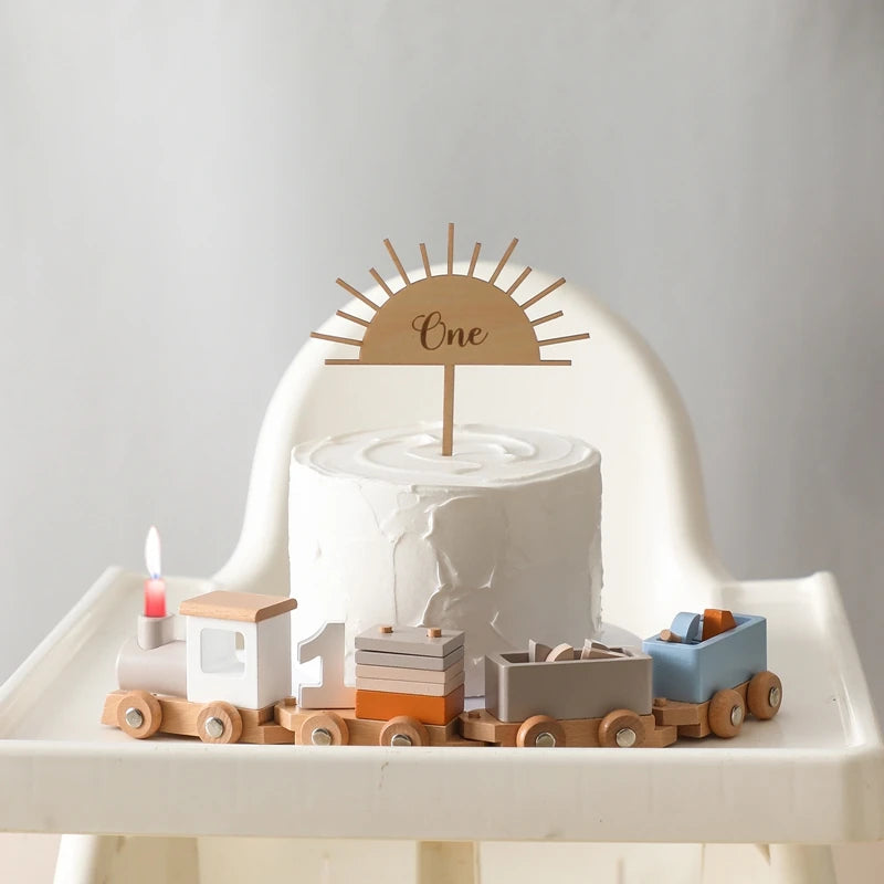 TrainCount –  Klassiek & Educatief – Houten Montessori Trein
