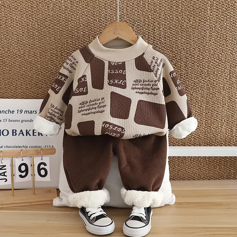 Mini Fashion™ - Warm & Stijlvol - 2-Delige Fleece Set