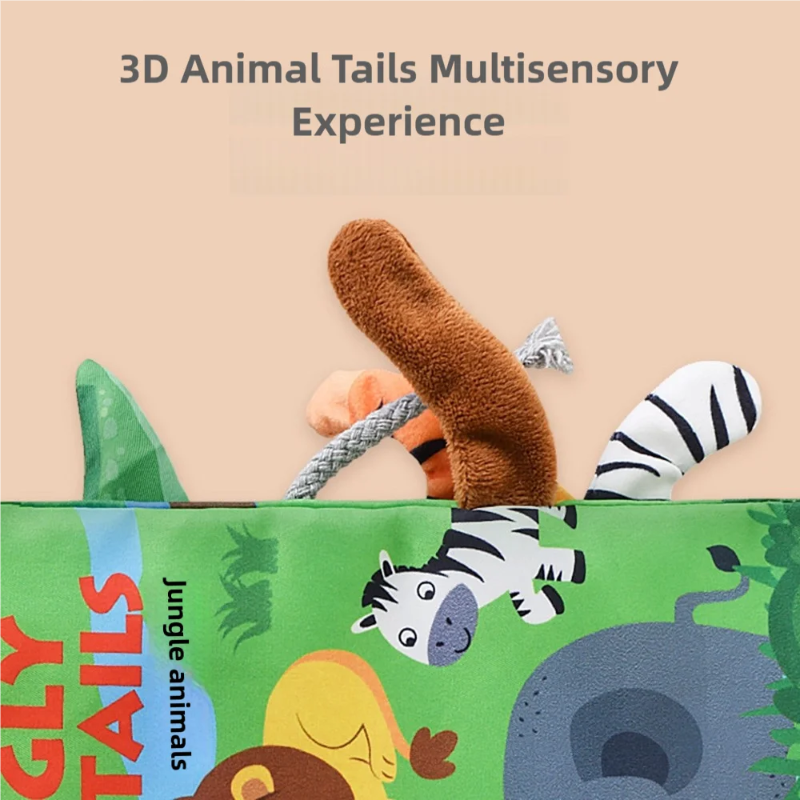 SoftTails – Kleurrijk & Sensorisch – Baby staartboekje
