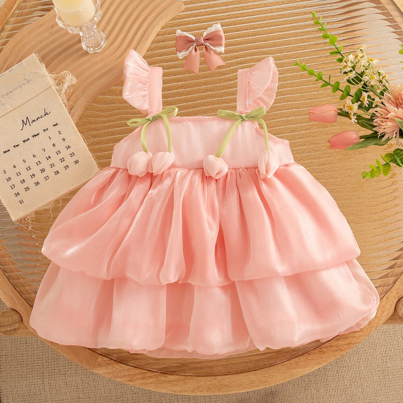 Tulip Mesh Dress – Elegant & Comfort – Kinder Jurk