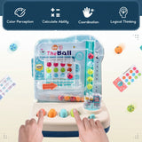 Montessori Math Track Game – Leren & Logica – Ballenbaan Spel