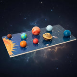 Wooden Solar System – Leerzaam & Ontdekkend – Planeten Speelset