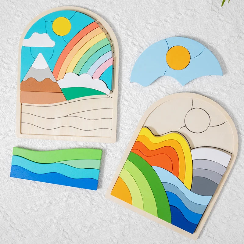 Woods™ - Regenboogblokjes Magie - Puzzelblokken