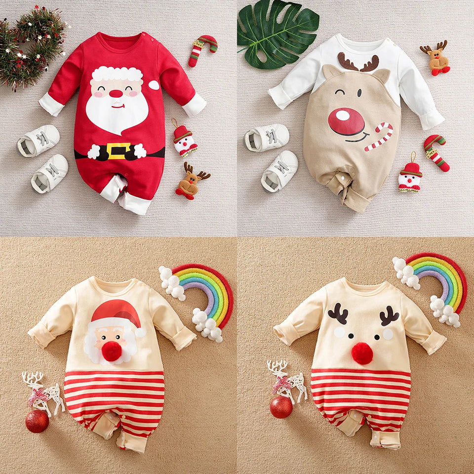 Mini Fashion™ - Zacht Materiaal - Baby Kerstkostuum