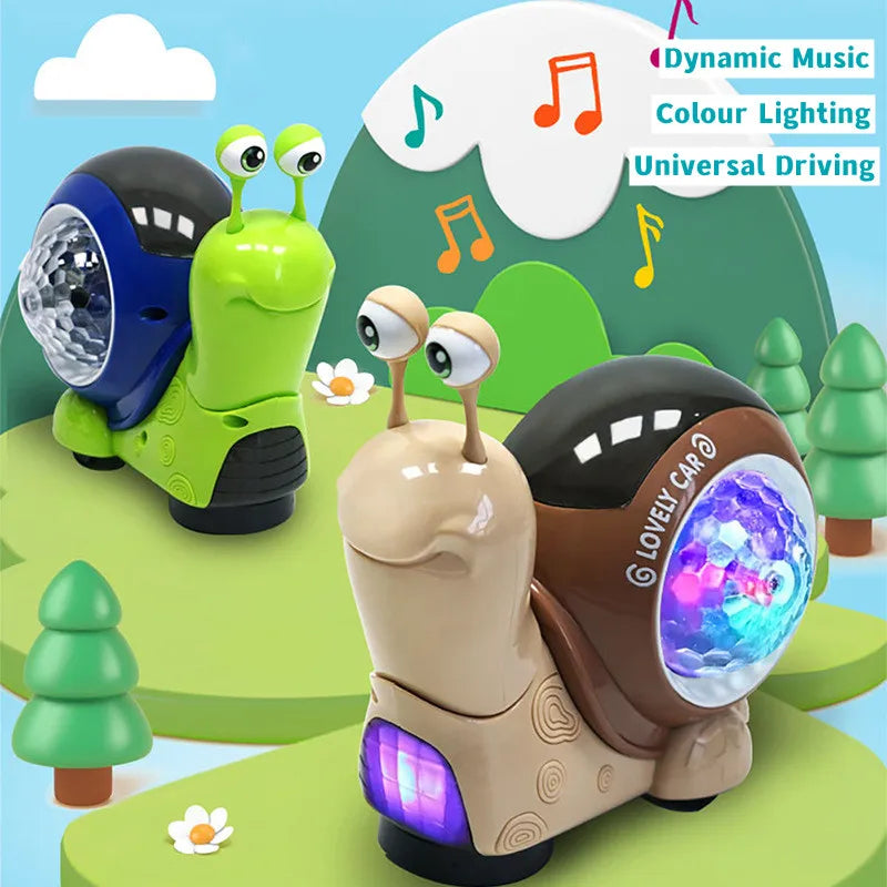 Music Snail™ -  Lichtgevend Speelmaatje - Speelgoed Slak & Krab