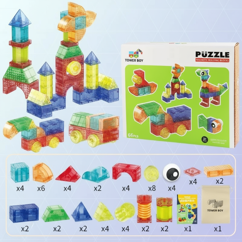 MagniCube – Creatief & Educatief – Magnetische Bouwblokken Set