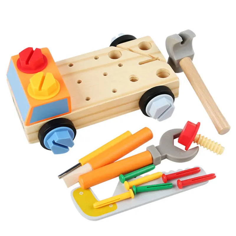 Woods™ - Draai & Leer - Montessori Auto Schroefbord