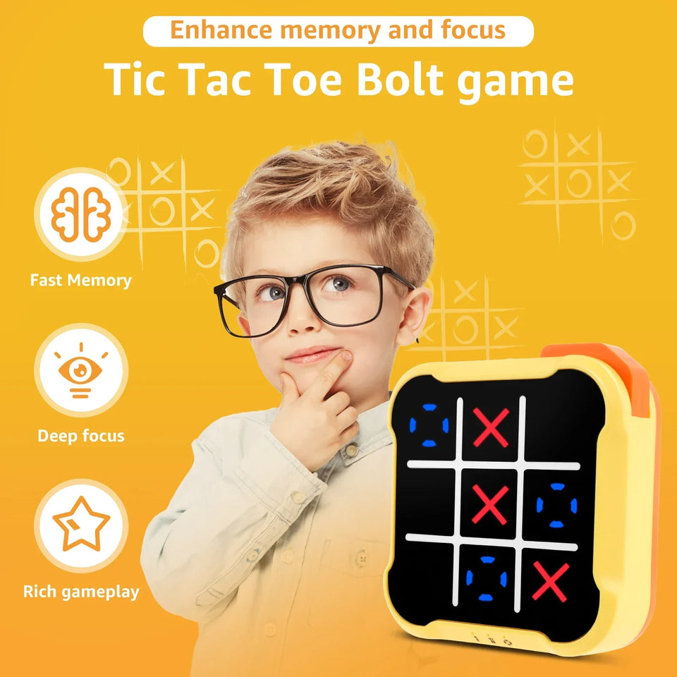 Tic Tac Toe Game™ - Versterk Geheugen & Probleemoplossend Vermogen - Elektronisch Boter-Kaas & Eieren