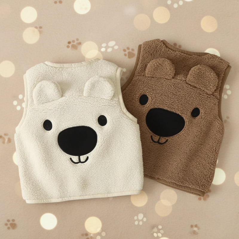 Baby Bear Fleece Vest – Warm & Zacht – Kinder Beer Vest